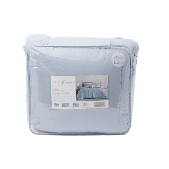 DREAM STORIES Blue 10pc Comforter Set - Picture 1 of 2